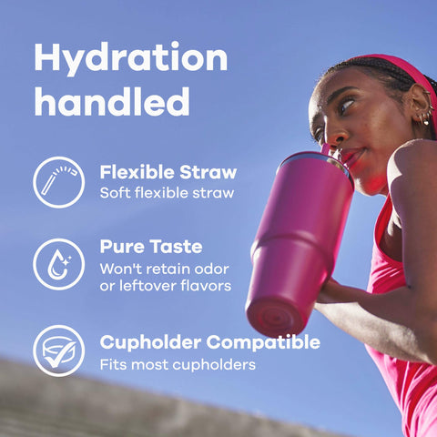 Pure taste stainless steel minimizes flavor transfer for clean hydration with Hydro Flask.