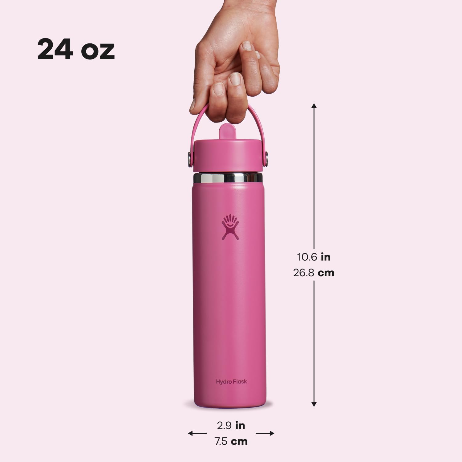 Hydro Flask reef pink shown during an outdoor adventure.