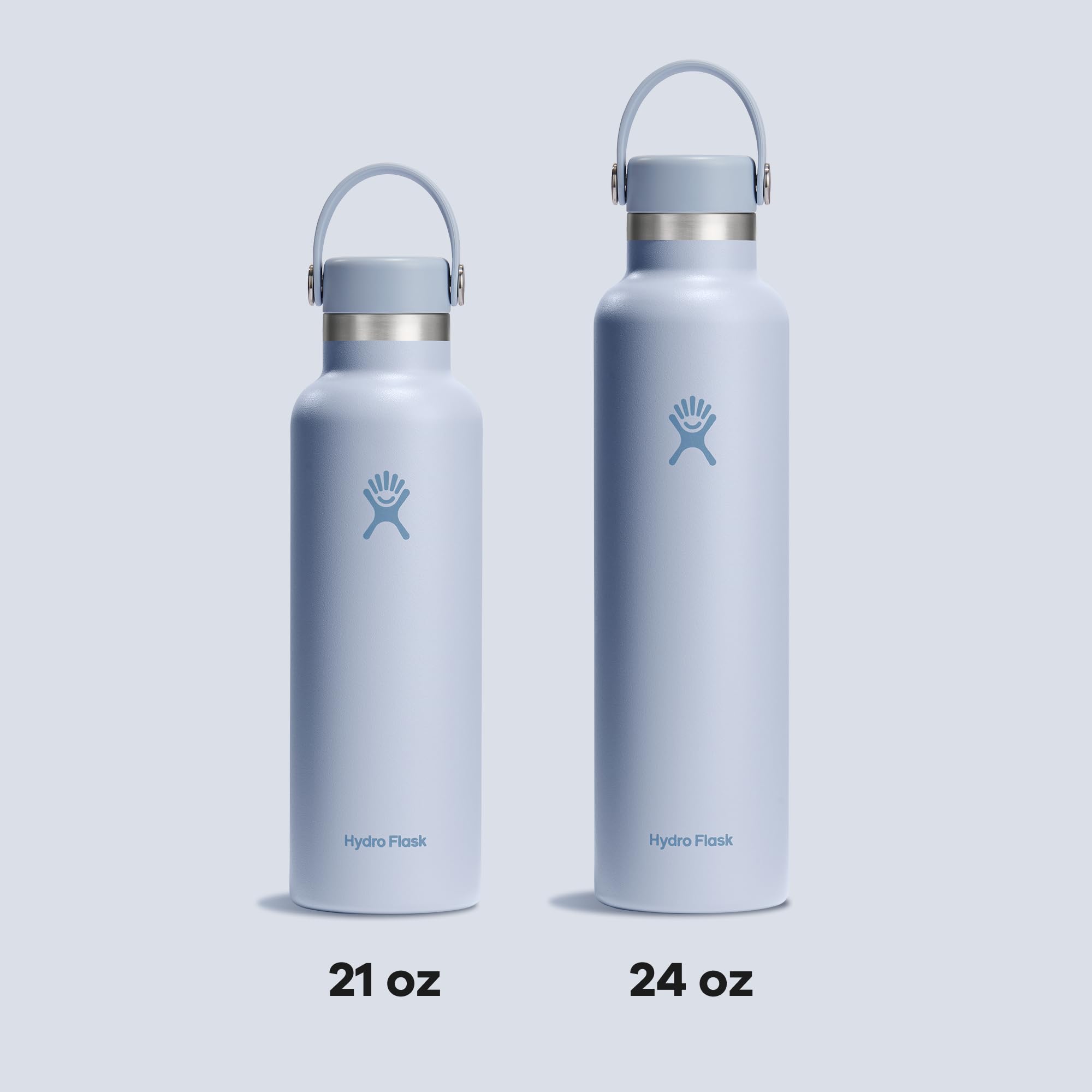 Hydro Flask Surf Blue finish stays bright through daily use.