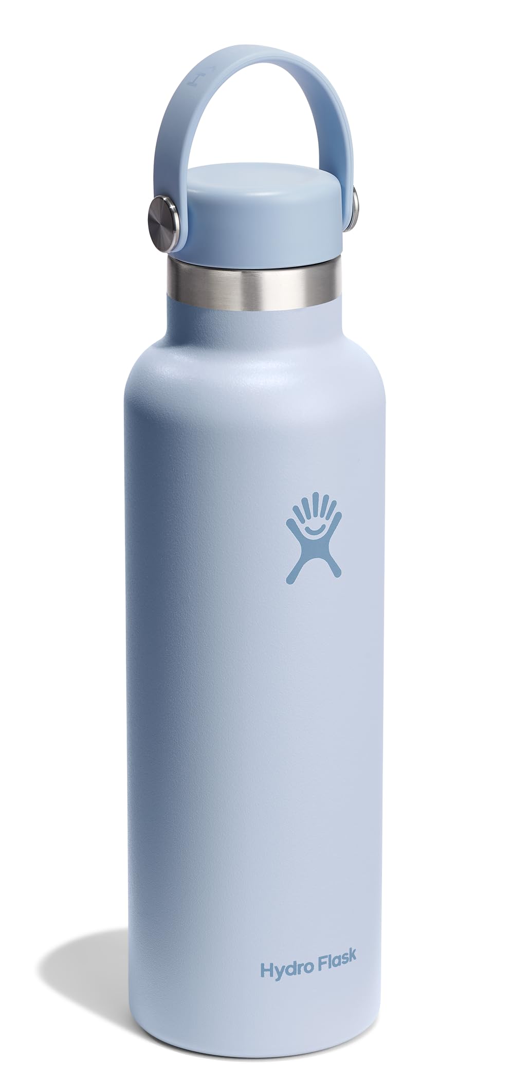 Hydro Flask Surf Blue leakproof cap close-up showing secure seal.