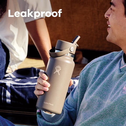 Hydro Flask TempShield double-wall insulation for long-lasting cold beverages.