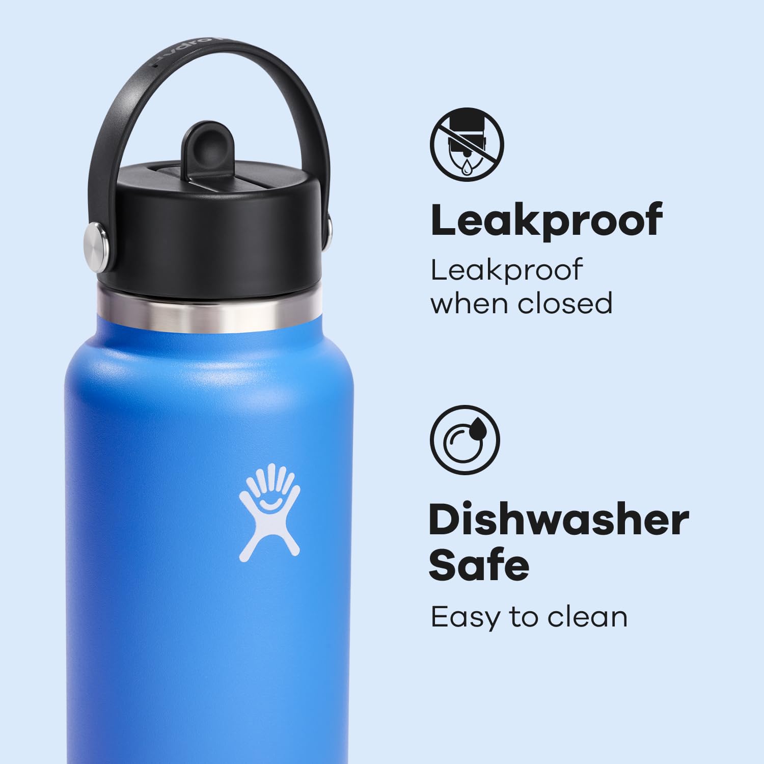 Hydro Flask TempShield double wall insulation maintains cold beverages longer