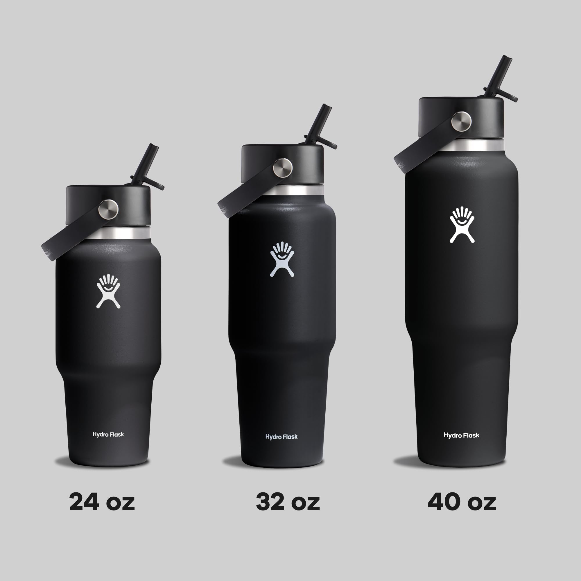 Hydro Flask cupholder-friendly bottle sits securely in cars, backpacks, and more.