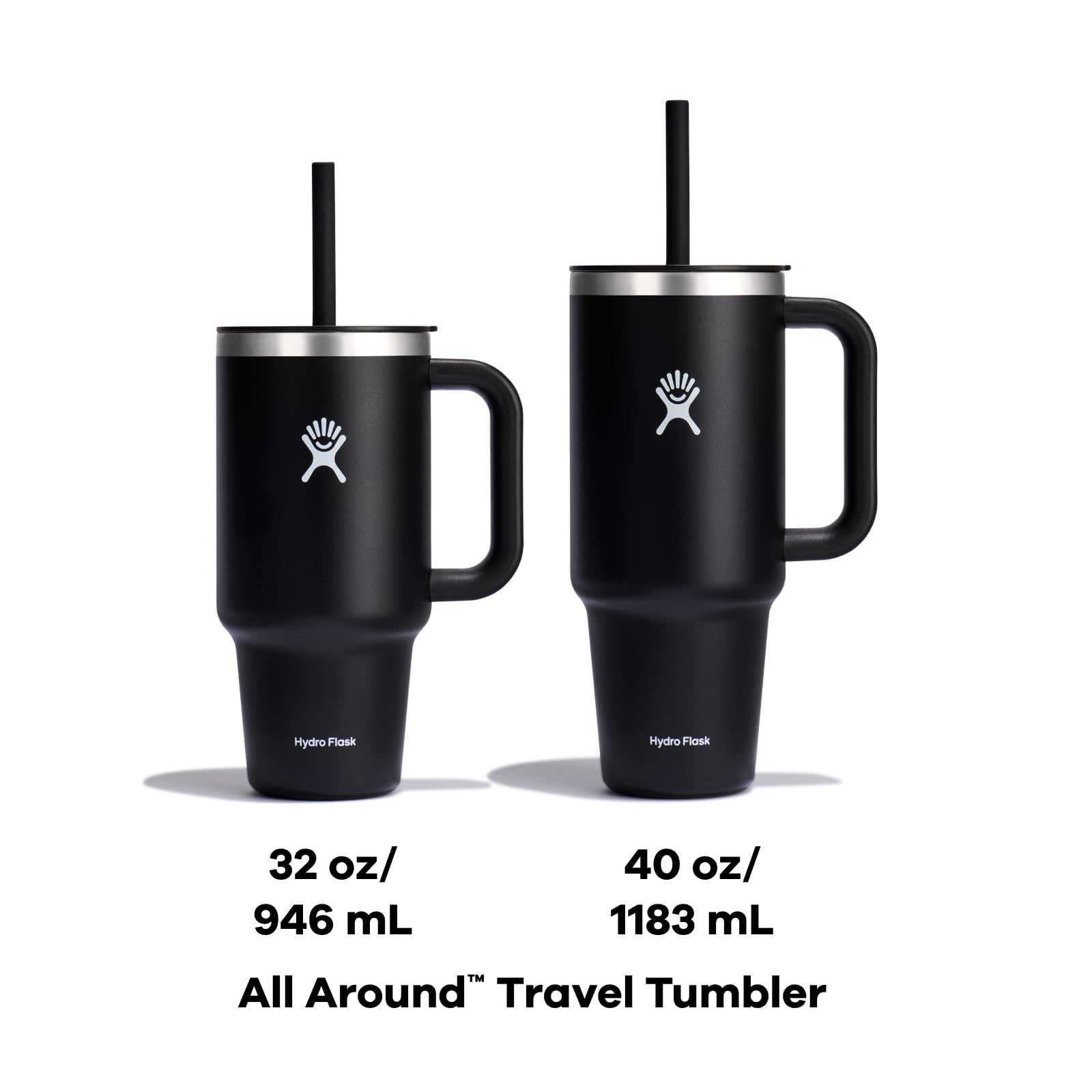 Hydro Flask Travel Tumbler 32 oz rugged stainless steel for outdoor use.