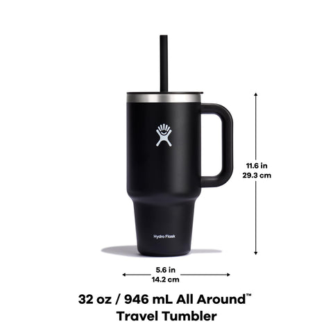 Hydro Flask Travel Tumbler 32 oz on-the-go hydration during daily routines.