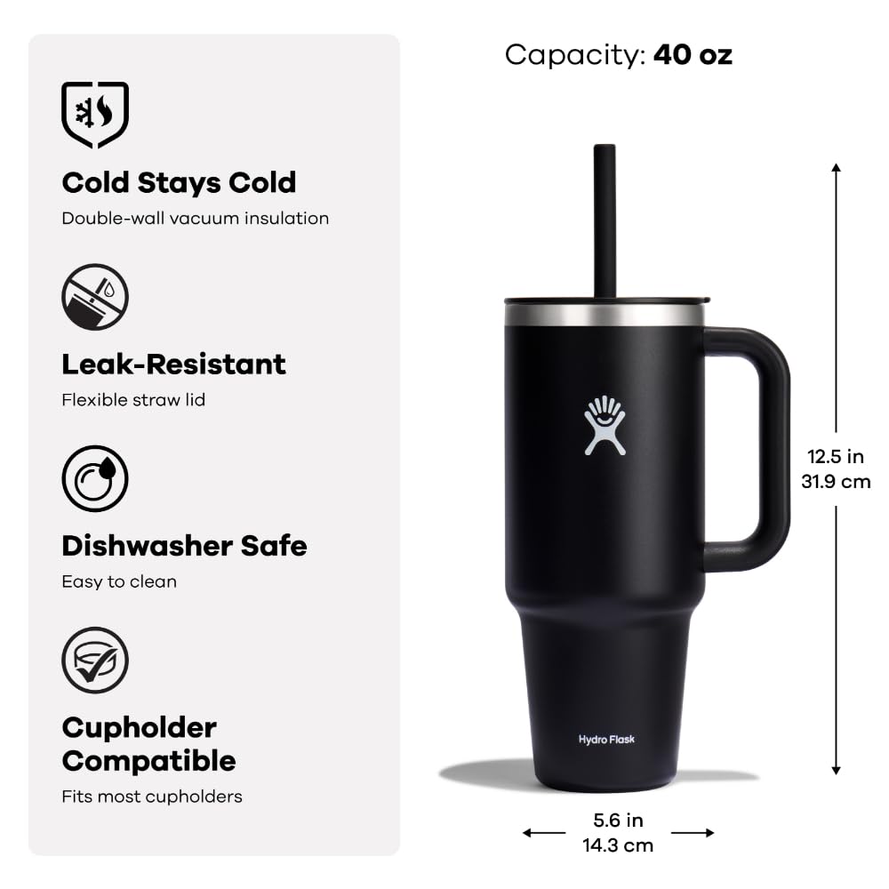 TempShield insulation on Hydro Flask 40 oz tumbler keeps drinks cold for hours.