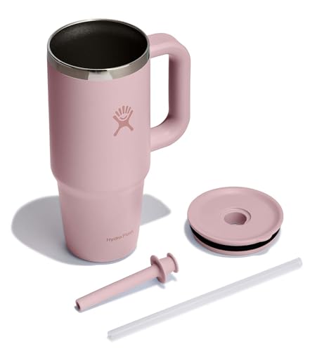 Hydro Flask double-wall insulation keeps drinks cold for hours with a leak-resistant lid.