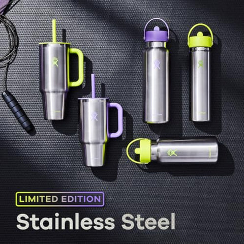 Hydro Flask Travel Tumbler lid and straw shown, leak-resistant design for convenient sipping.