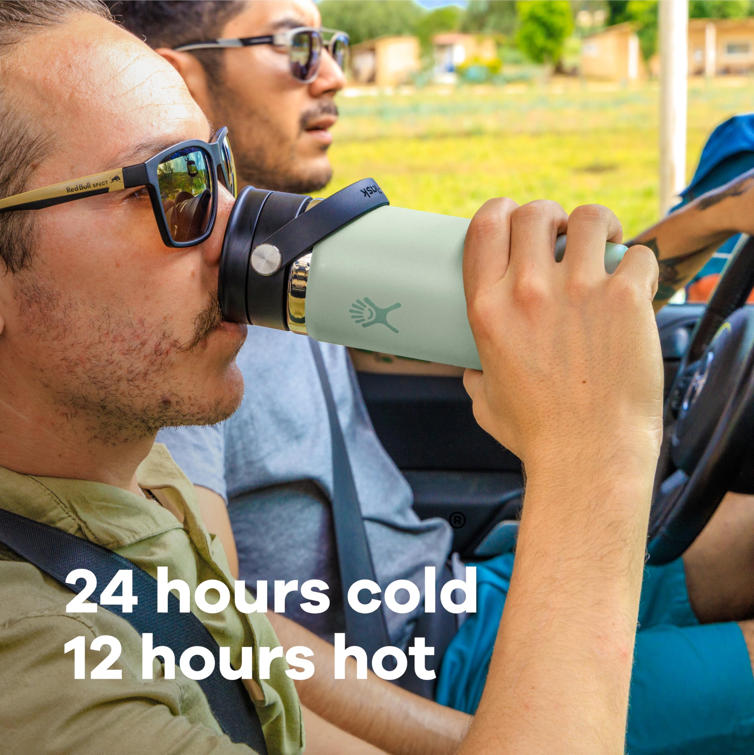 Hydro Flask insulated interior keeps beverages cold or hot for hours.