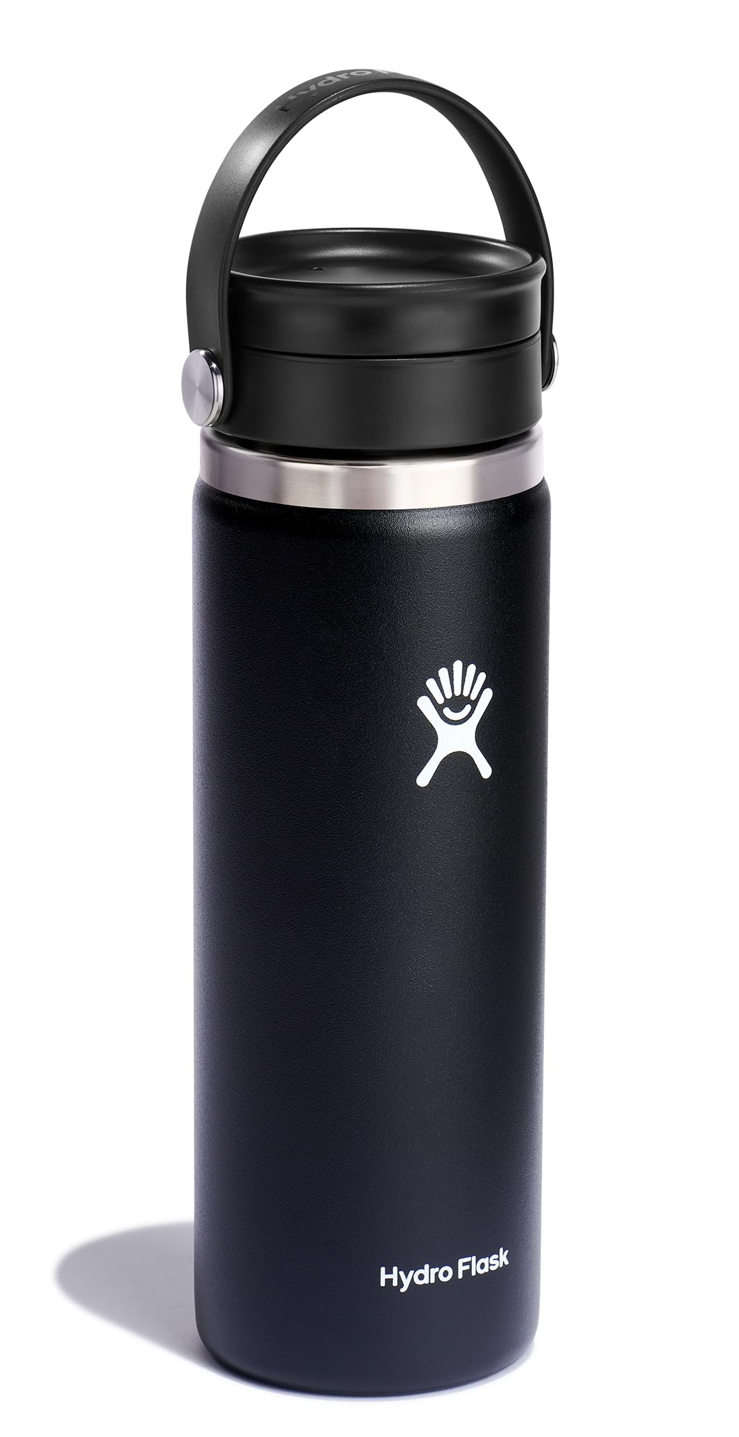 Hydro Flask 20 oz with lid closed showing leakproof design for travel.