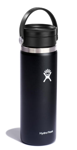 Hydro Flask 20 oz with lid closed showing leakproof design for travel.