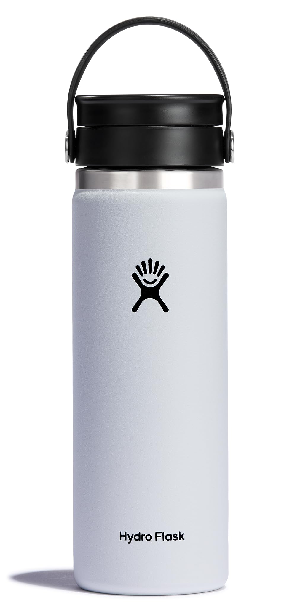 Hydro Flask wide-mouth bottle with Flex Sip Lid, 20 oz, leakproof for travel