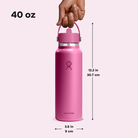 Wide Mouth design accepts ice cubes for a chilled drink and easy cleaning.