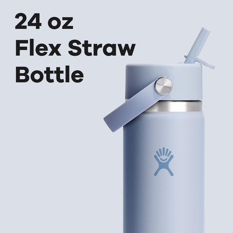 Hydro Flask wide mouth accepts ice cubes for cold refreshment.