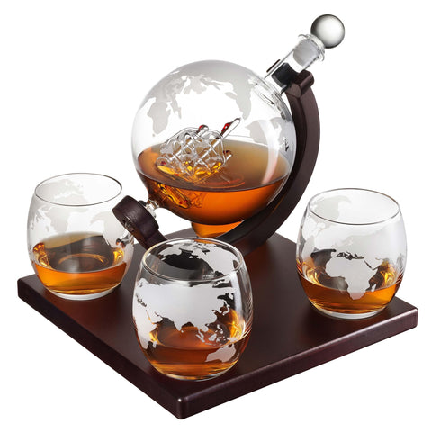Hydro Gizmos bottle-inclusive set enhances whiskey tastings and décor.