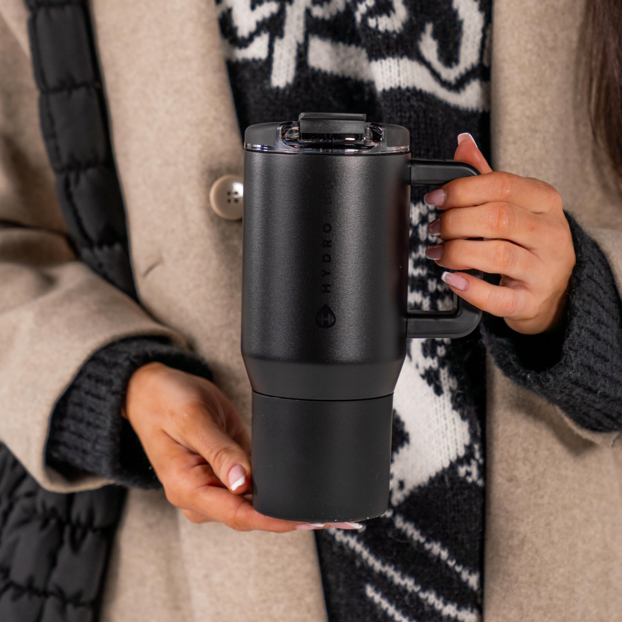 HydroJug Coffee Traveler 20oz dishwasher-safe for easy cleaning.