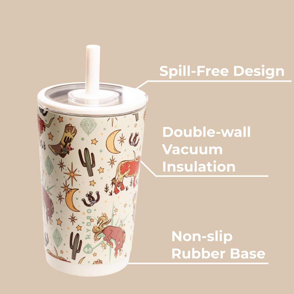 HydroJug Everyday 14 oz soft-touch lid and straw for easy sipping on the go