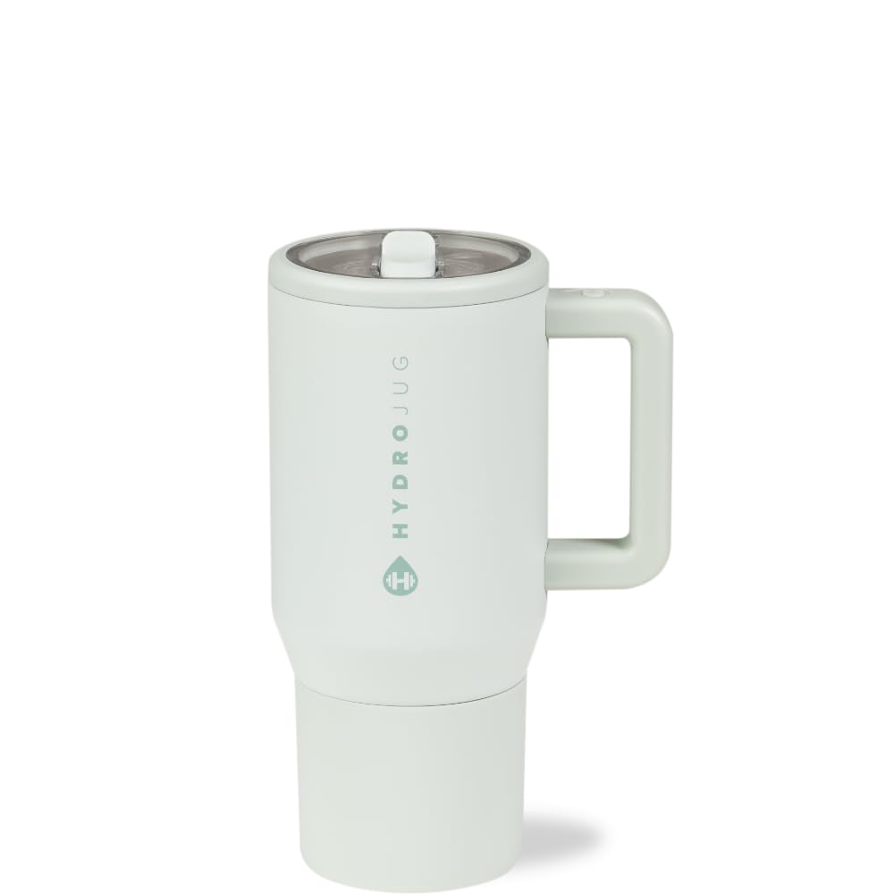 HydroJug Kids 20oz bottle with flip straw and handle for spill-free school hydration.