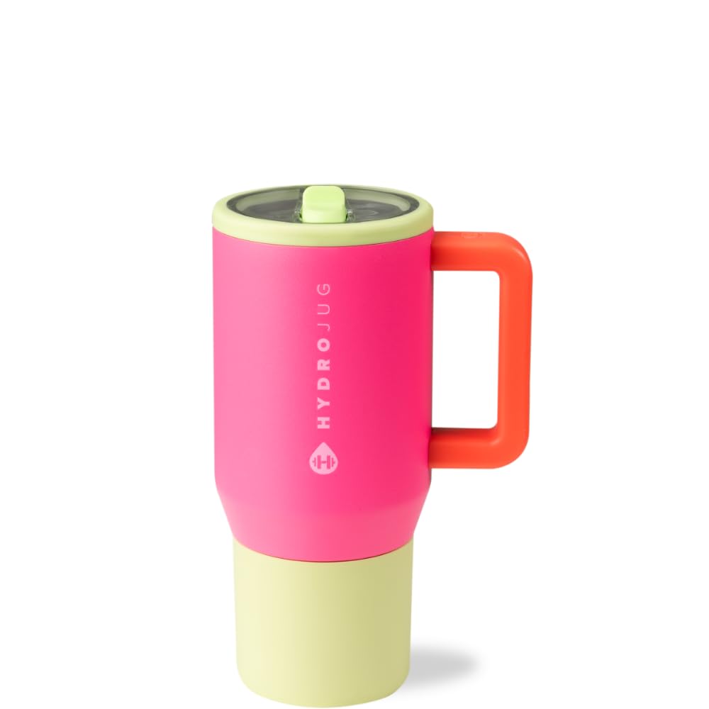 HydroJug Kids 20oz insulated bottle with flip straw for all-day cold water.