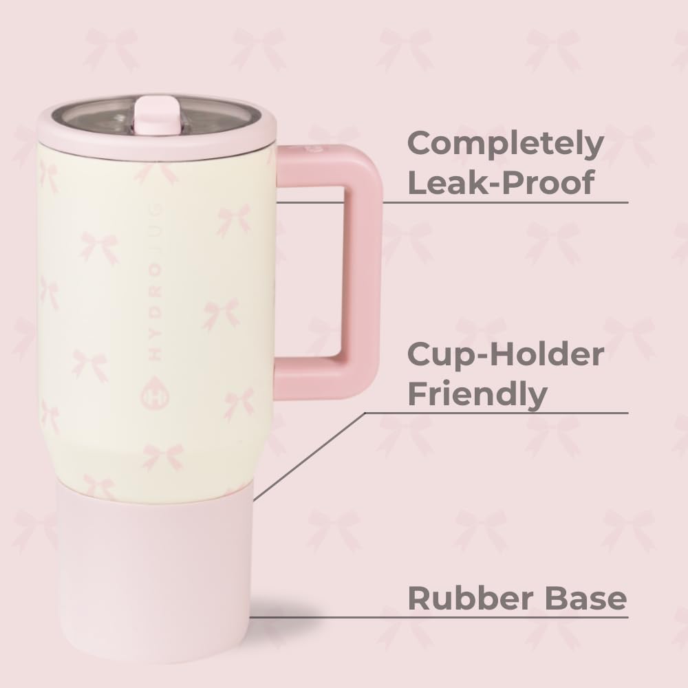 HydroJug Kids bottle with leak-proof cap prevents spills during school or travel