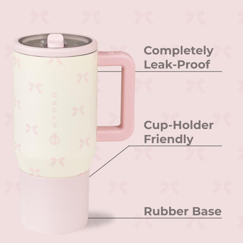 HydroJug Kids bottle with leak-proof cap prevents spills during school or travel