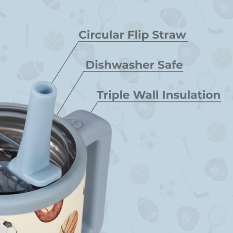 HydroJug Kids soft-handle ergonomic grip for small hands.