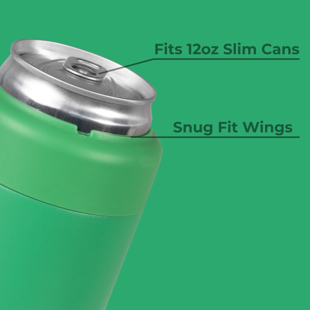HydroJug Slim Can Cooler fits 12 oz cans snugly for portability