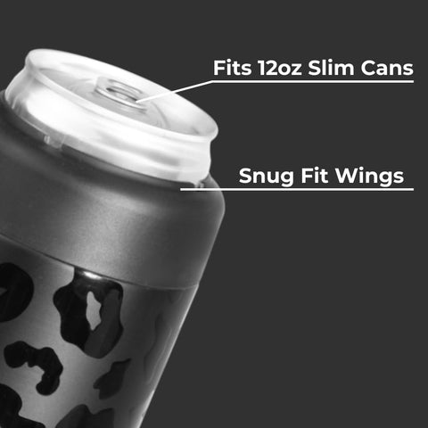 HydroJug Slim Can Cooler base with non-slip rubber for steady placement.