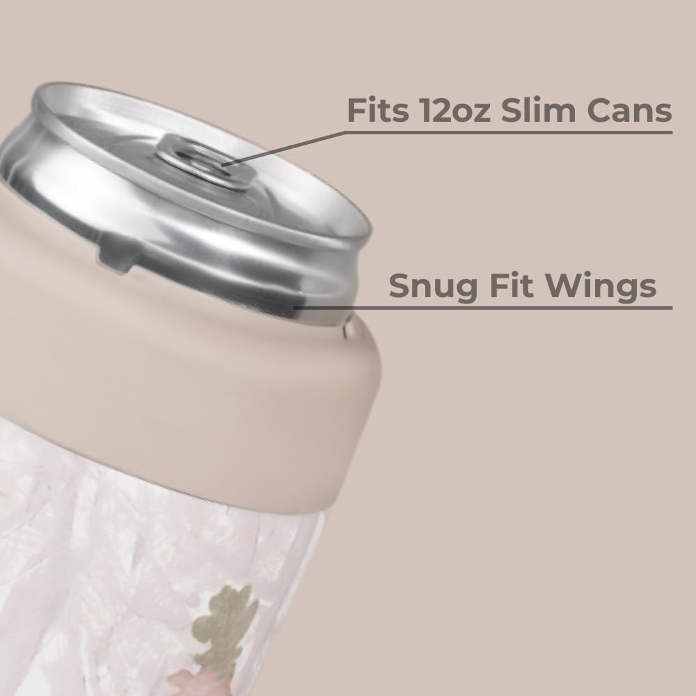 HydroJug Slim Can Cooler camo dishwasher-safe image shows simple cleanup.
