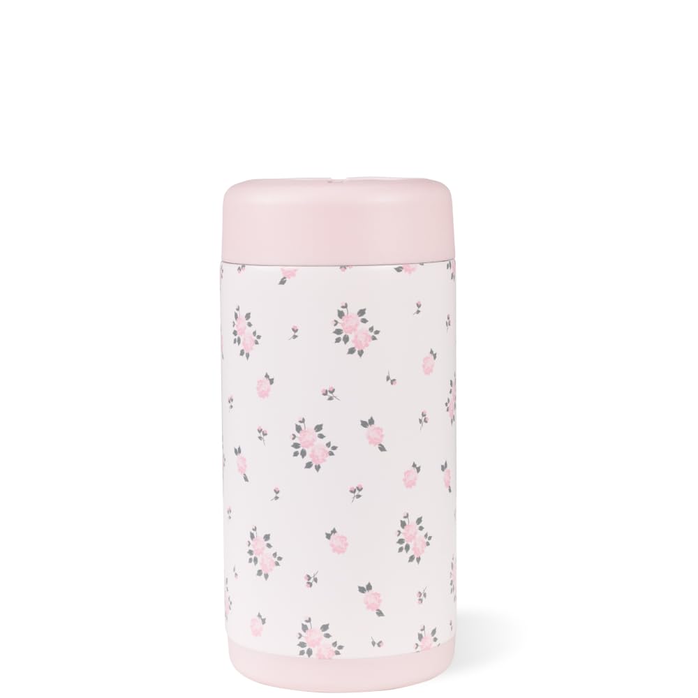 HydroJug Slim Can Cooler with twist lid for secure spill protection.