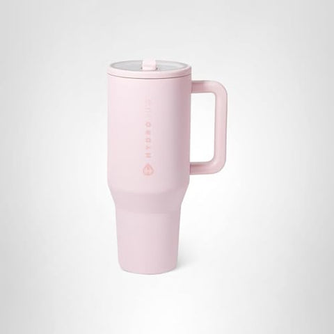 HydroJug Traveler fits cup holders and is available in colors like Pink Sand.