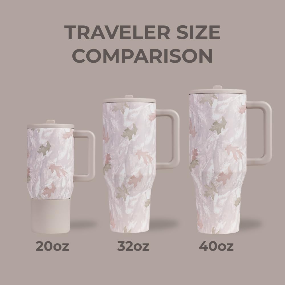 HydroJug Traveler stainless steel insulation preserves cold or hot beverages.