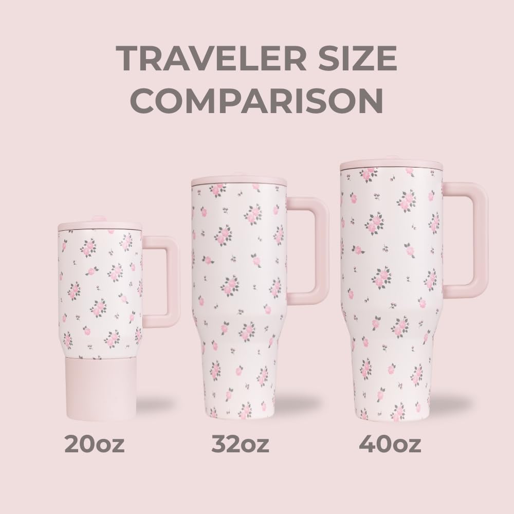 HydroJug Traveler stainless steel insulation keeps drinks hot or cold.
