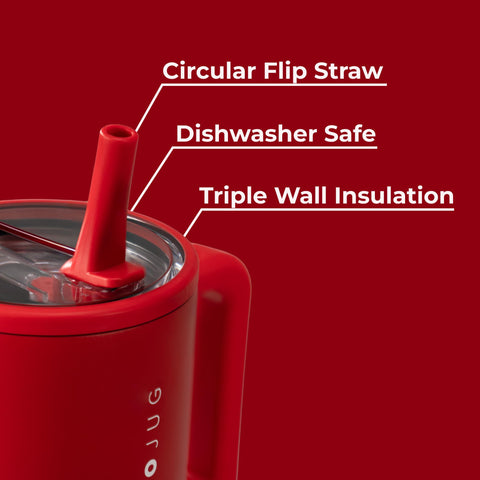 HydroJug Traveler stainless steel body with triple-wall insulation preserves temperature for hours.