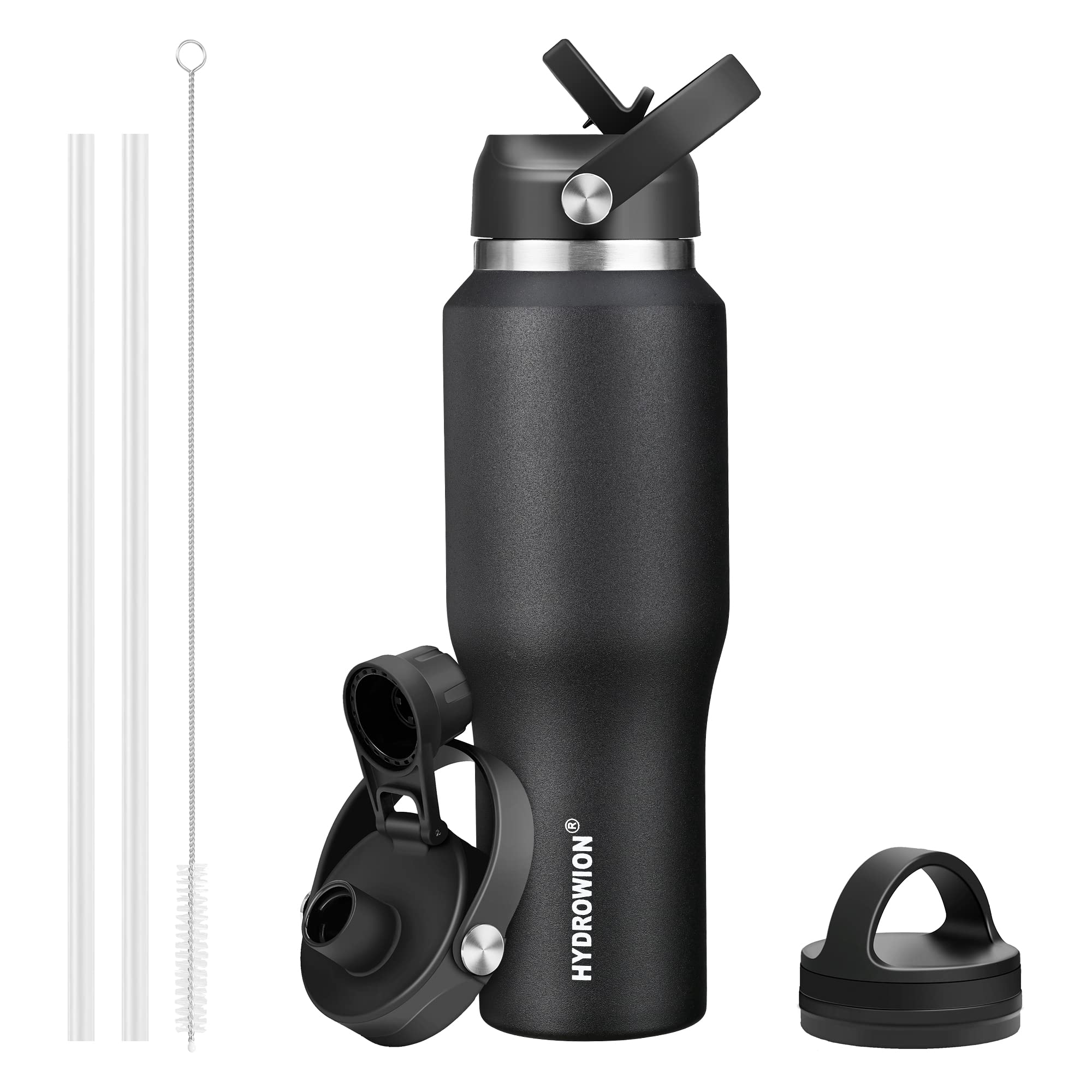 HYDROWION 32oz bottle front view showing grab-and-go design