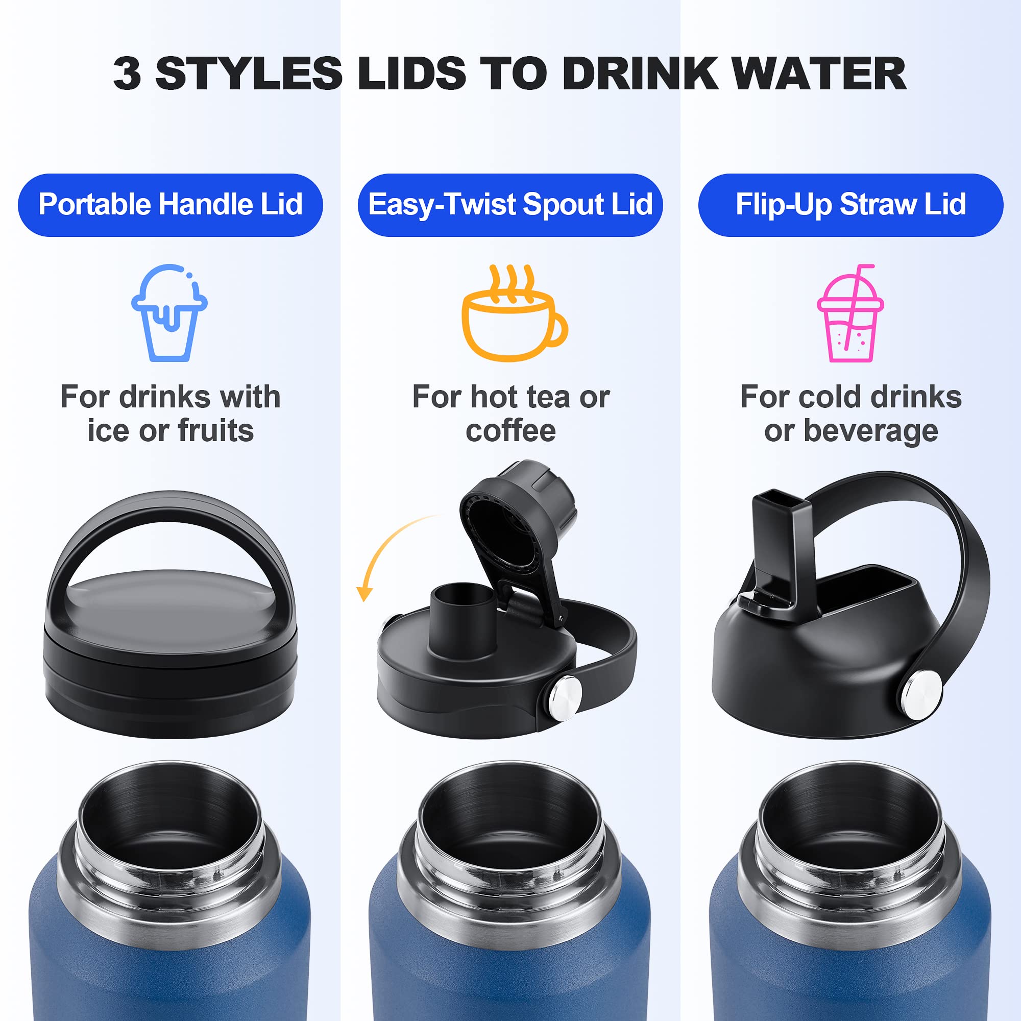 HYDROWION insulation technology keeps drinks cold up to 48 hours