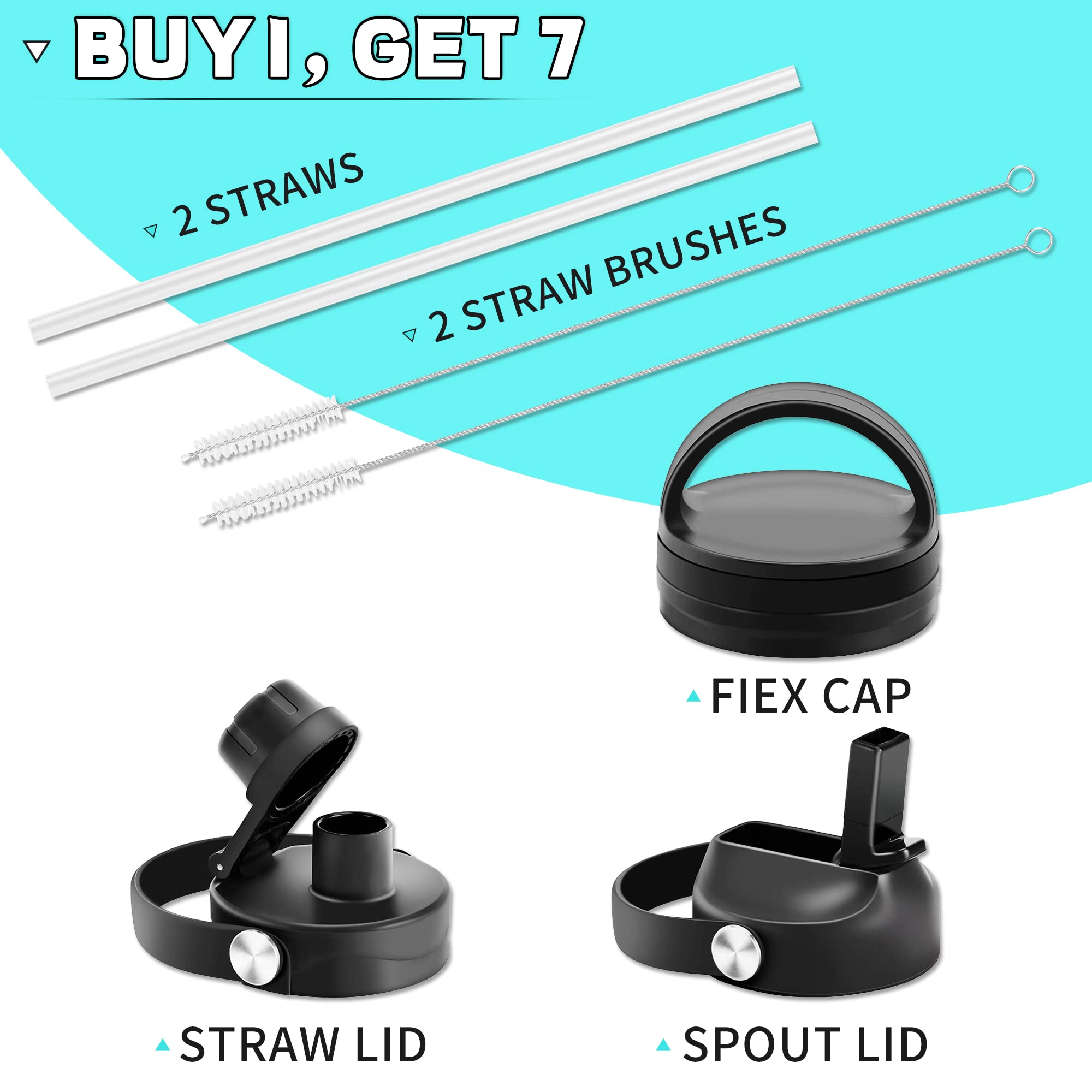 HYDROWION dust proof straw lid keeps spout clean during cycling