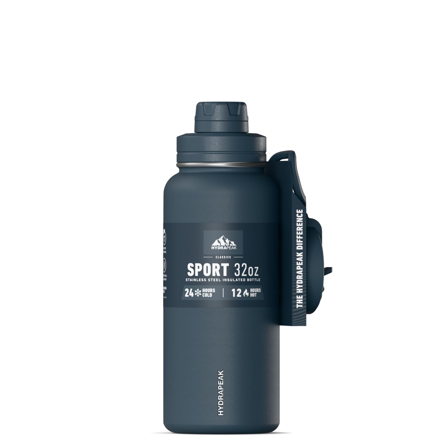Hydrapeak 32oz sport insulated bottle with straw lid for easy sipping during workouts.
