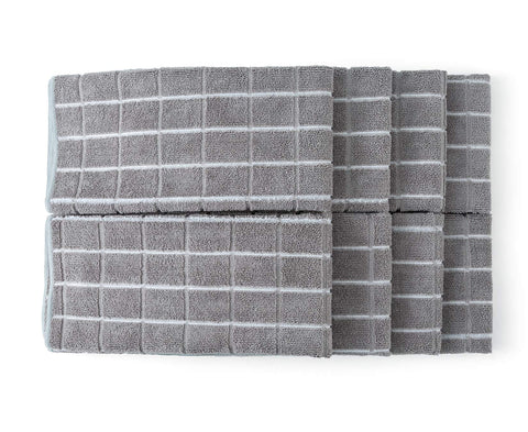 HYER KITCHEN lattice gray towels lint-free finish for clean surfaces