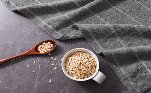 Wash before first use to boost absorbency in HYER KITCHEN towels.