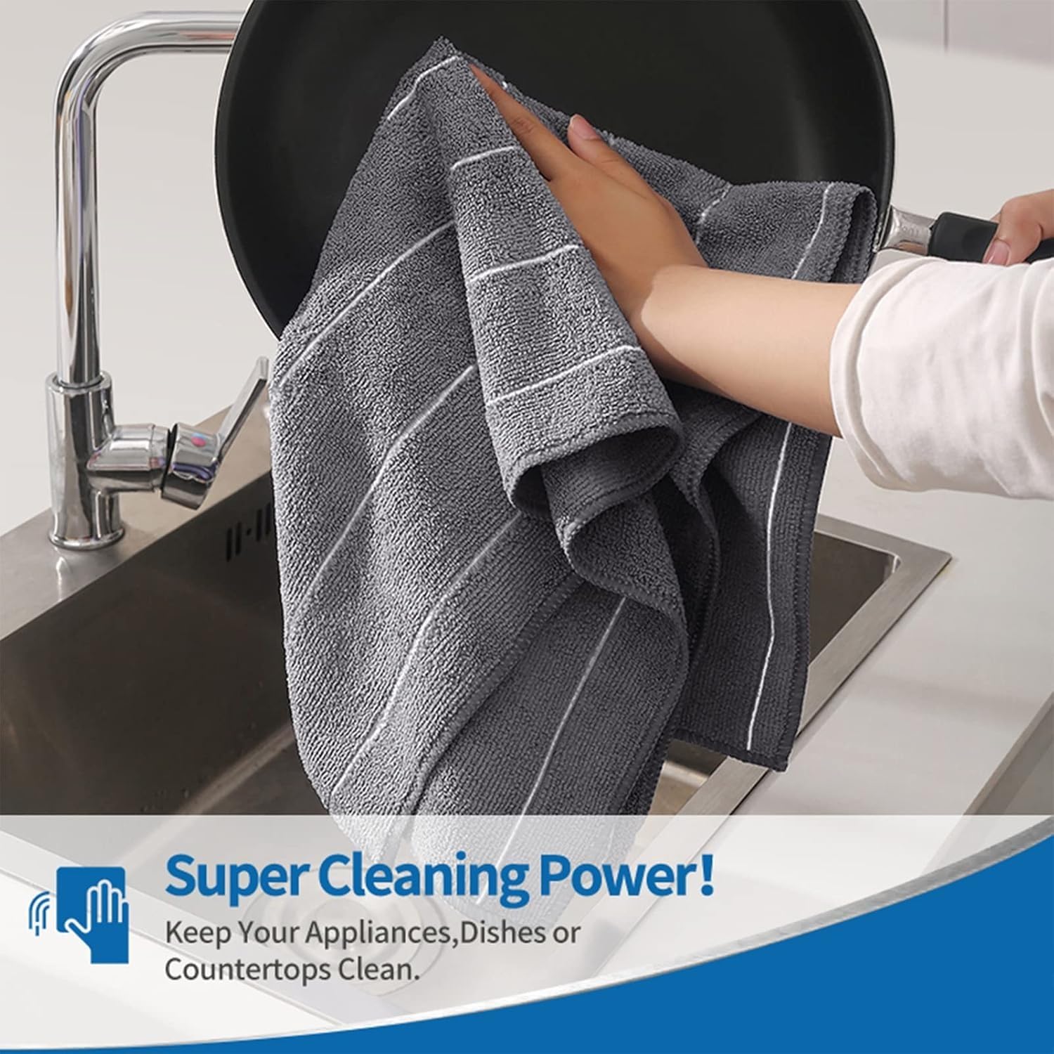 HYER KITCHEN towel softness and quick-dry performance for everyday use.