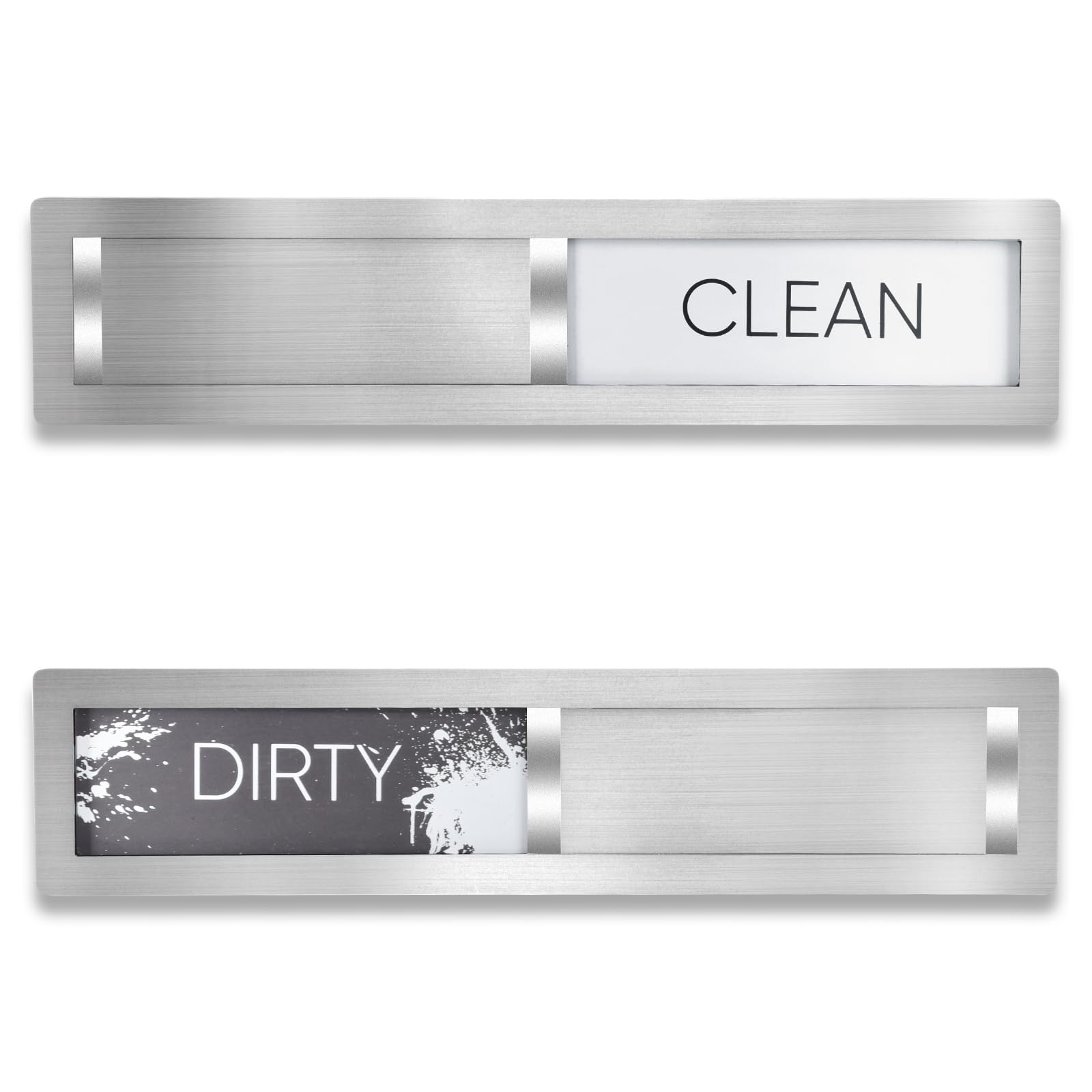 HYF DESIGN Clean Dirty Magnet on dishwasher door shows status at a glance.