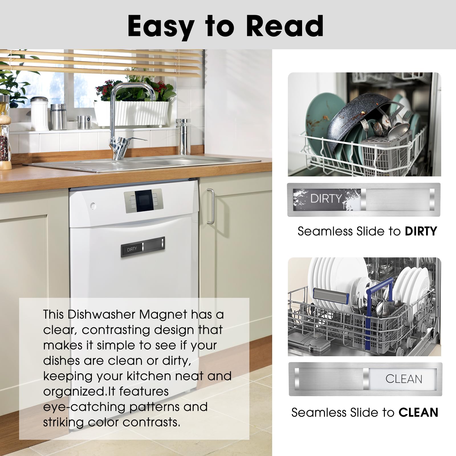 HYF DESIGN High-contrast labels improve readability from across the room.