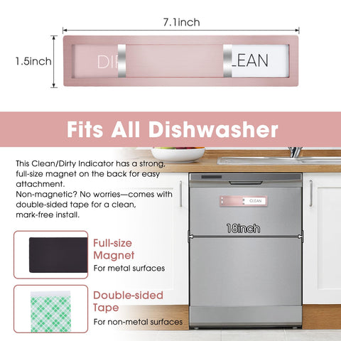 HYF DESIGN smooth-sliding mechanism enables easy toggling between clean and dirty.