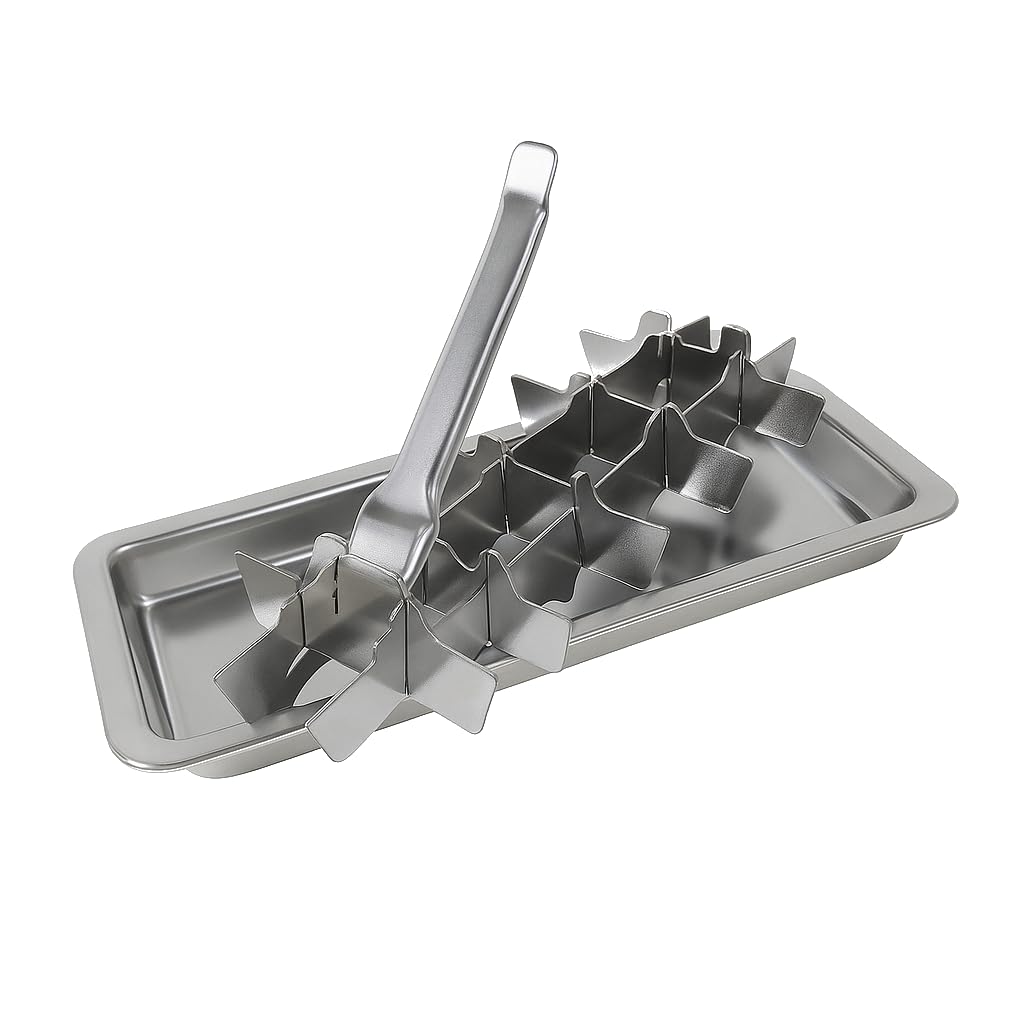 HYICE vintage-design stainless steel tray adds classic style to your freezer