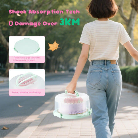 HYLCWTH non-slip base keeps cake steady on the move.