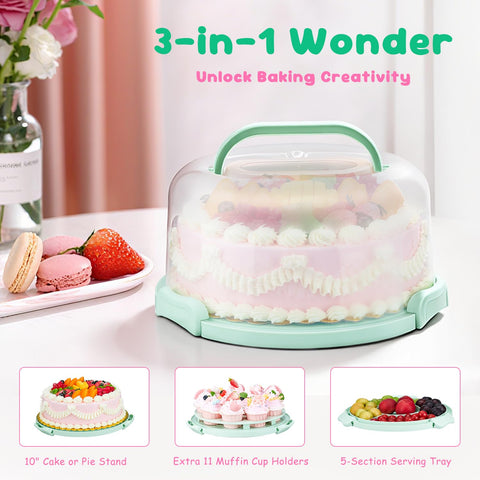 HYLCWTH insulated bag with freeze-lock protects cake in heat.