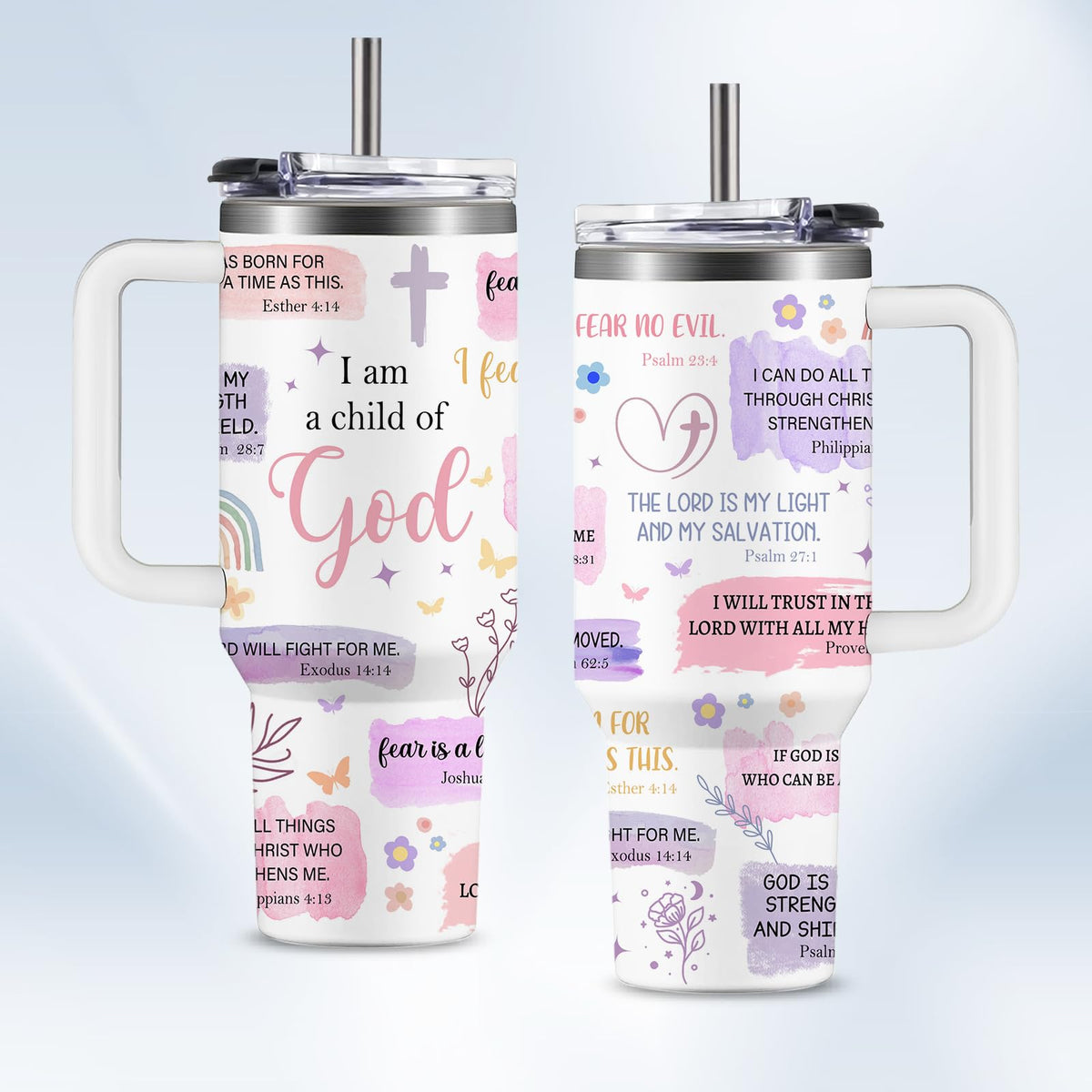 HYMONA 40oz tumbler with handle for daily hydration on the go.
