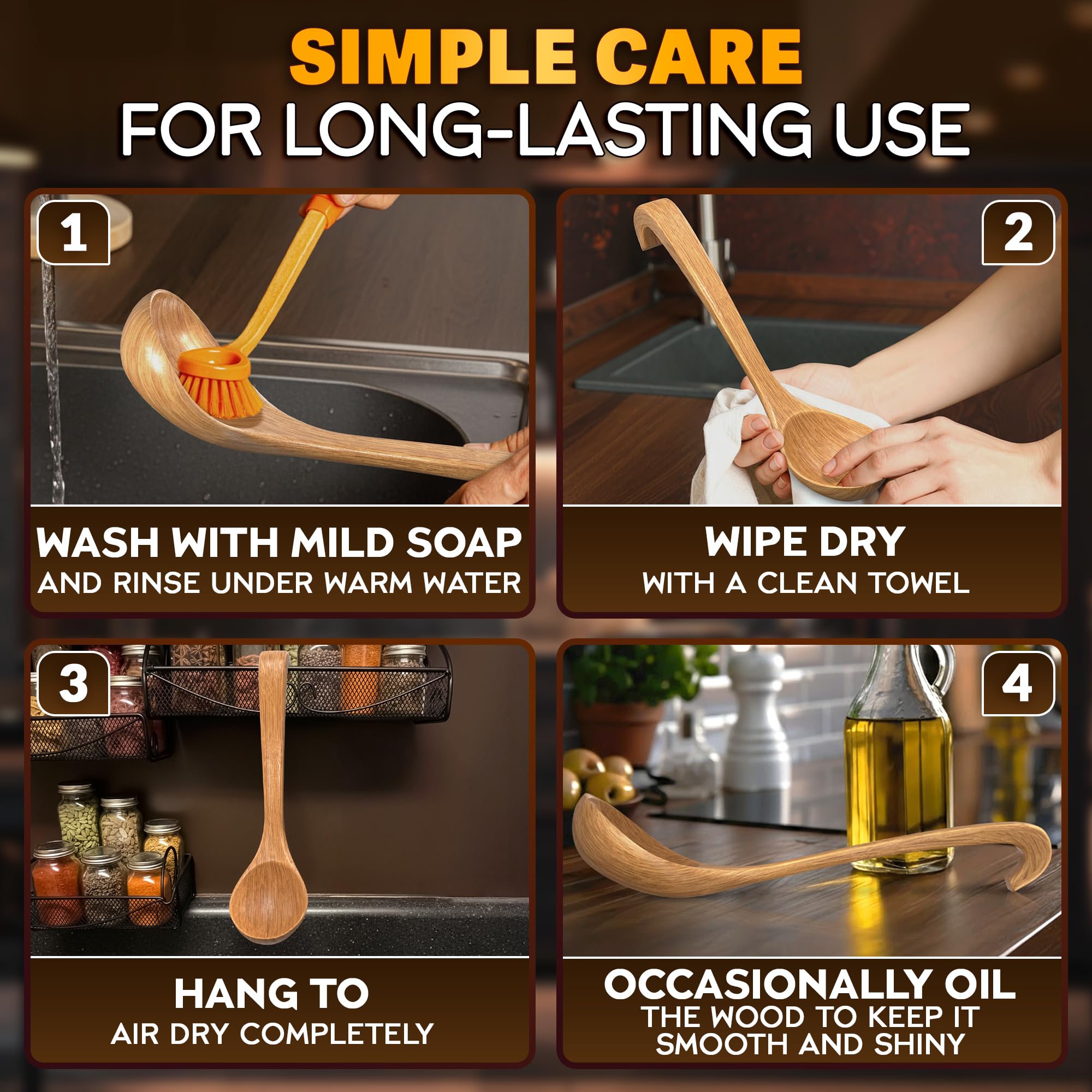 HYQO versatile ladle for soups stews and sauces