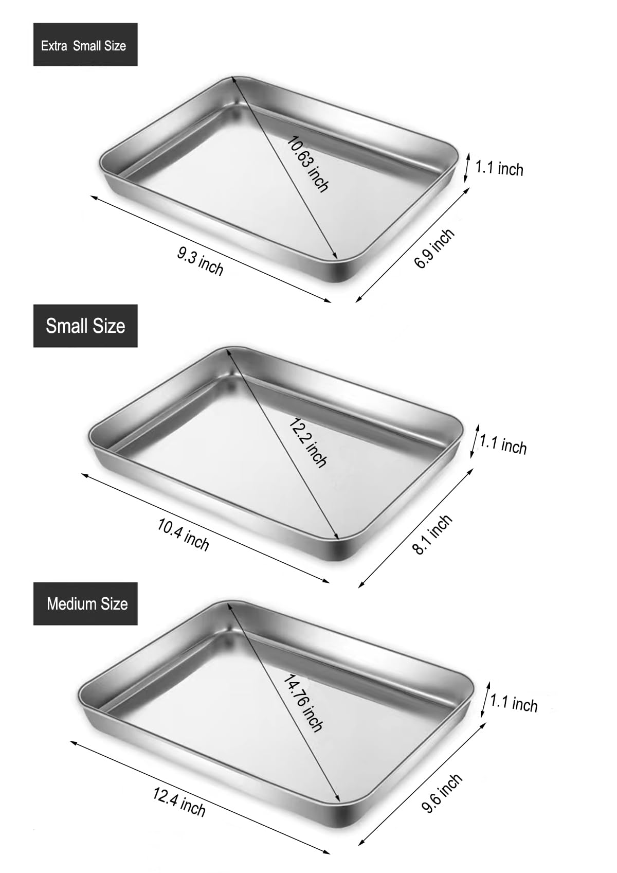 HYTK mini baking pan for compact ovens, ideal for single-portion cookies.